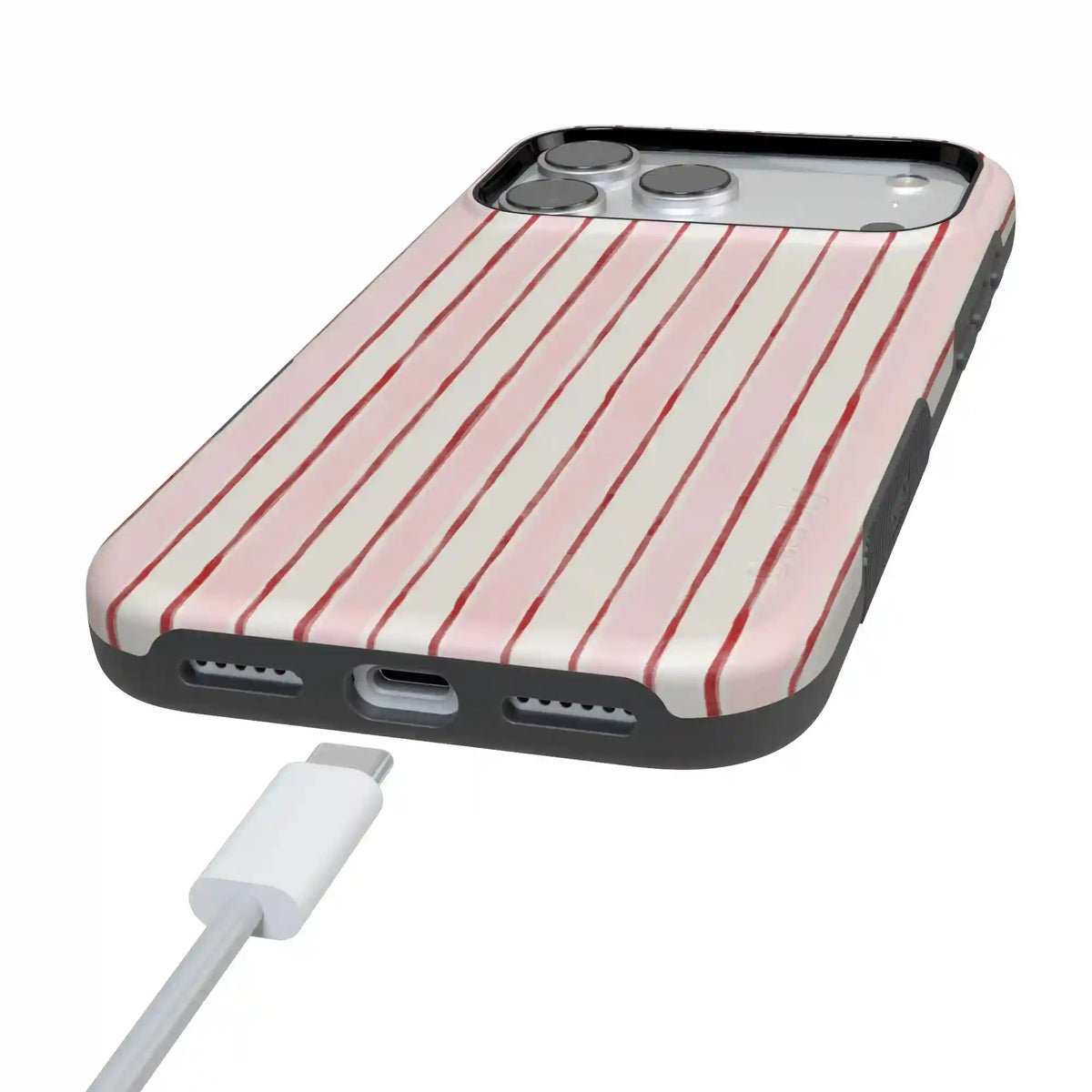 Pretty in Pastel | Blush Stripes Case