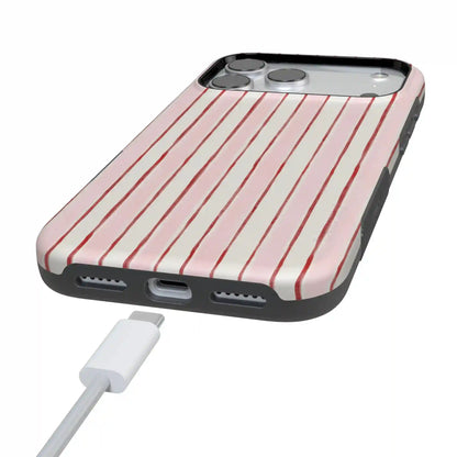 Pretty in Pastel | Blush Stripes Case