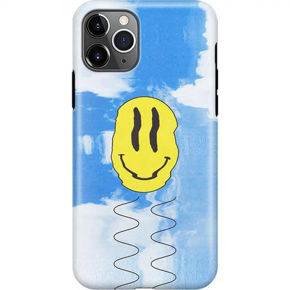 On Cloud Nine | Glitch Smiley Face Case