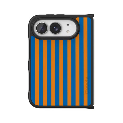 Go New York | Blue & Orange Stripes Case