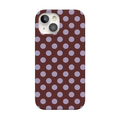 Spotted in SoHo | Burgundy Polka Dot Case
