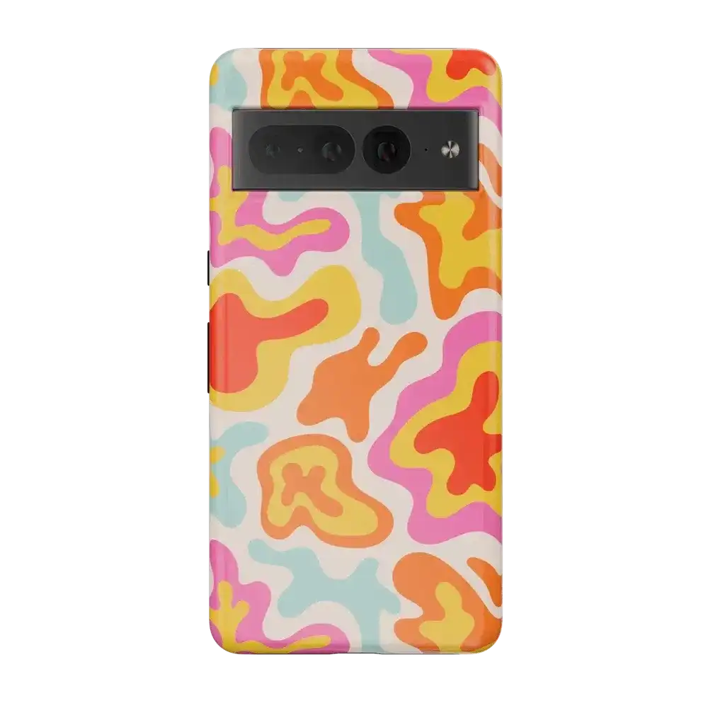 Tropical Color Splash | Abstract Retro Google Pixel Case