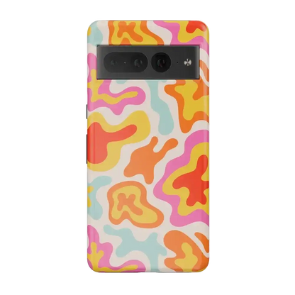 Tropical Color Splash | Abstract Retro Google Pixel Case