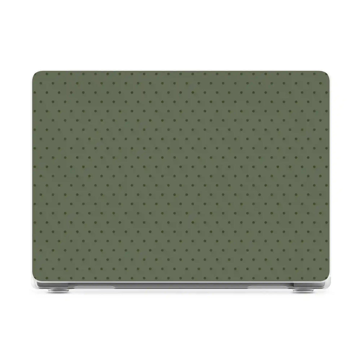 On the Dot | Olive Green Polka Dot Laptop Shell