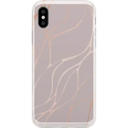Midnight Ride | Pink and Gold Metallic Waves Case