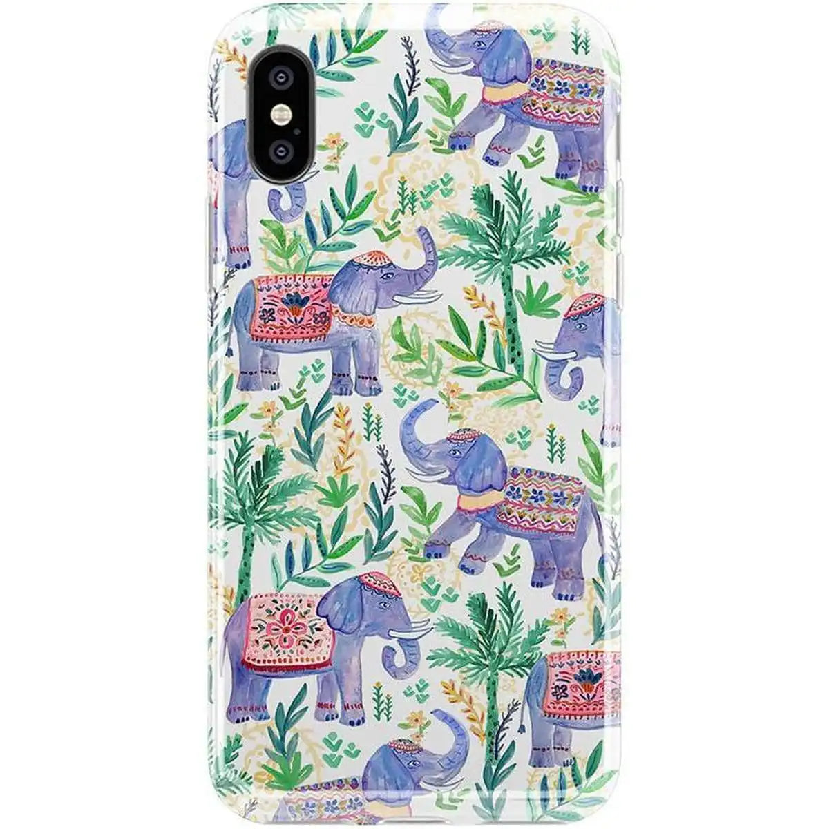 Pastel Gardens | Watercolor Elephant Floral Case