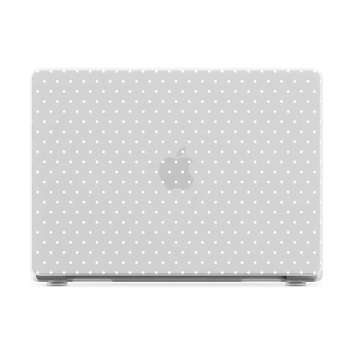 On the Dot | White Polka Dot Laptop Shell