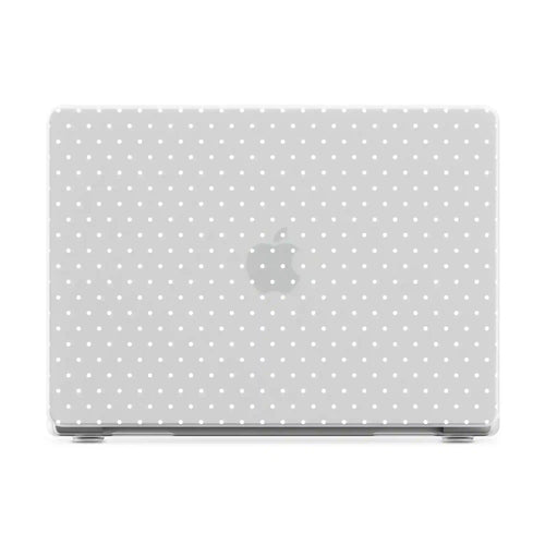 On the Dot | White Polka Dot Laptop Shell