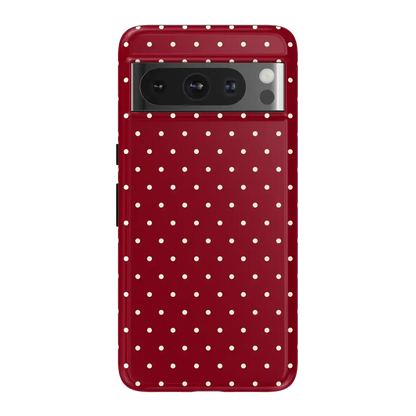 On the Dot | Maroon Polka Dot Case