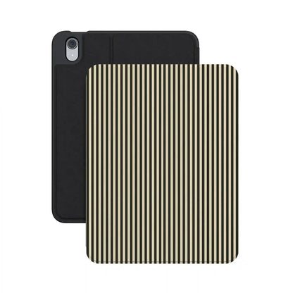 Stripes and the City | Black Pinstripes iPad Case
