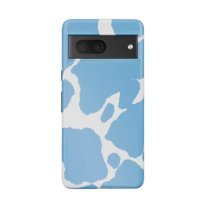 Current MOOd | Light Blue Cow Print Google Pixel Case