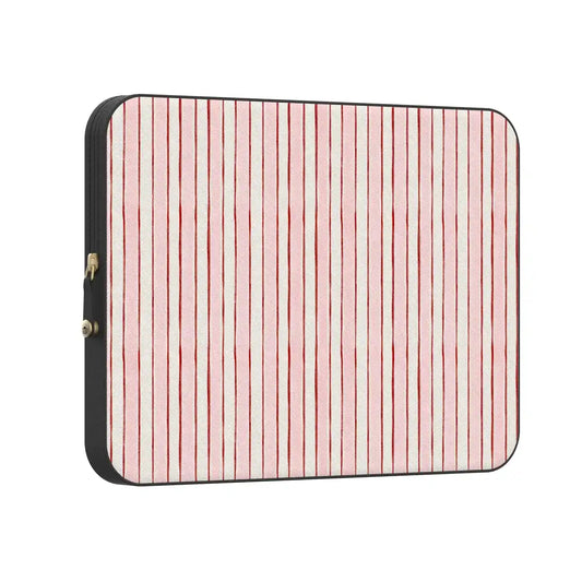 Pretty in Pastel | Blush Stripes Laptop Case