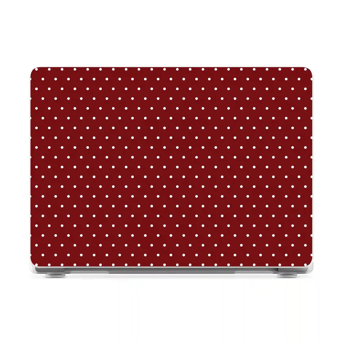 On the Dot | Maroon Polka Dot Laptop Shell