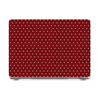 On the Dot | Maroon Polka Dot Laptop Shell