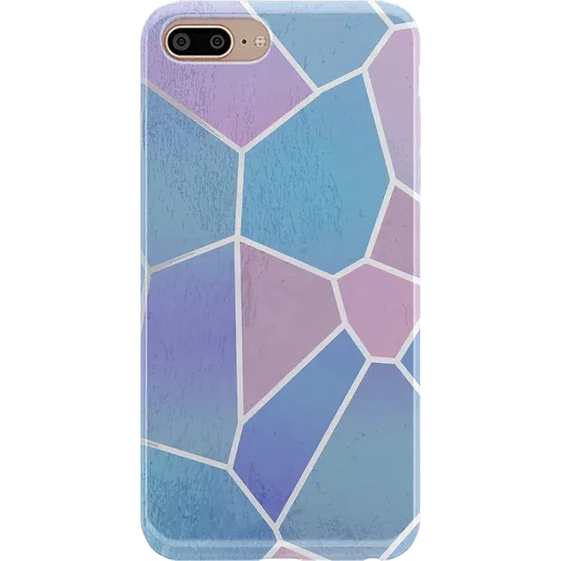 Other Side | Holographic Metallic Stained Glass Marble Case