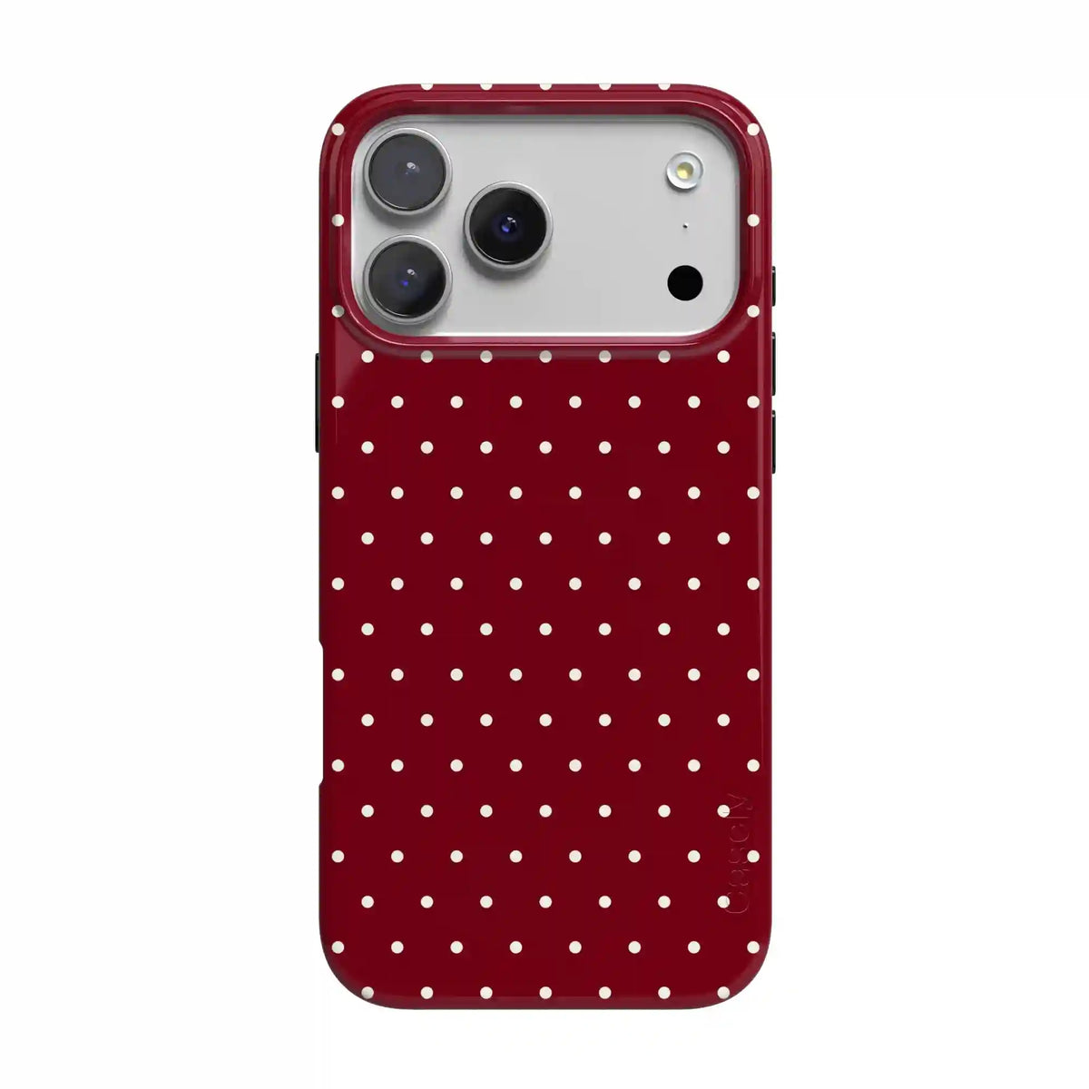 On the Dot | Maroon Polka Dot Case