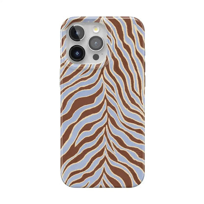 Untamed | Brown & Blue Zebra Case
