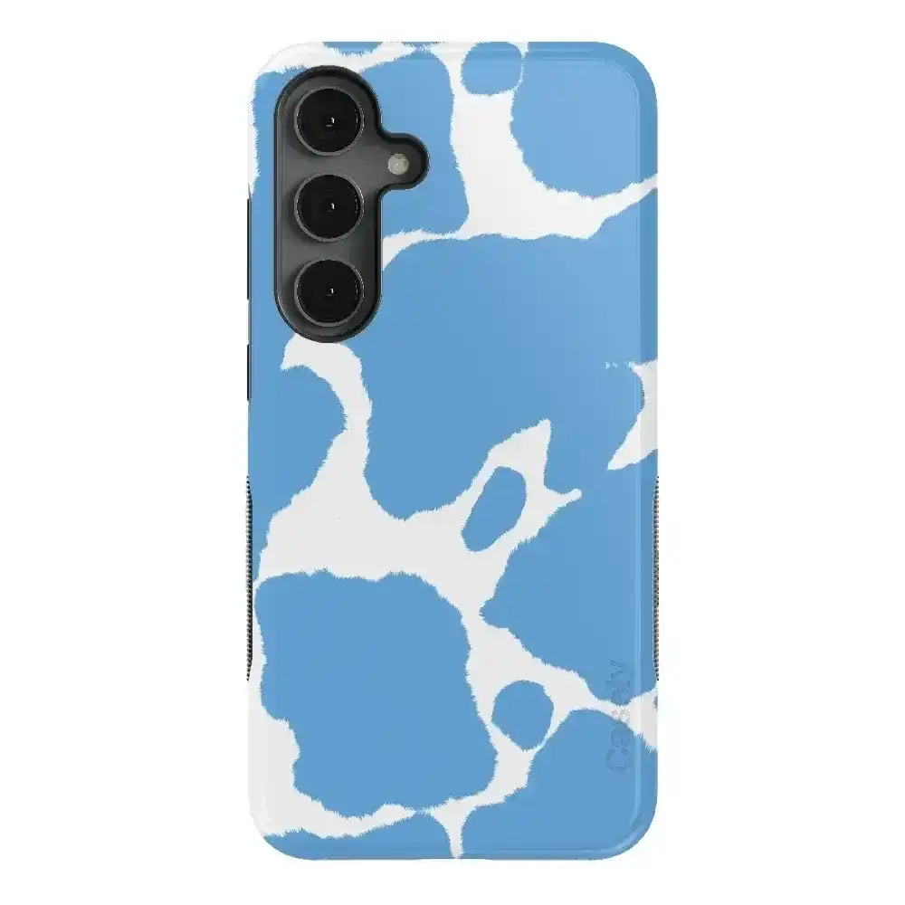 Current MOOd | Light Blue Cow Print Samsung Case