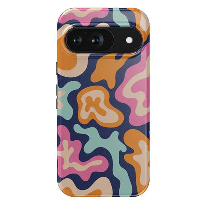 Midnight Color Splash | Abstract Retro Google Pixel Case