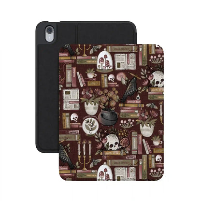 Gothic Noir | Spooky Bookshelf iPad Case