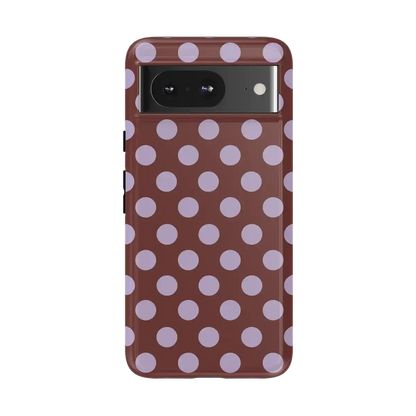 Spotted in SoHo | Burgundy Polka Dot Case
