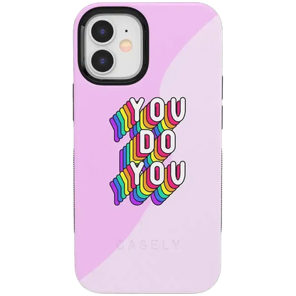 YOU DO YOU | Purple Print iPhone Case
