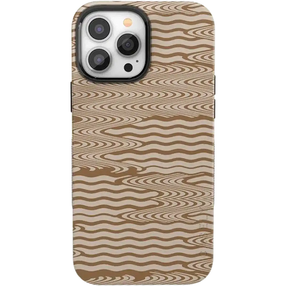 Mocha Ripple | Brown Waves Case