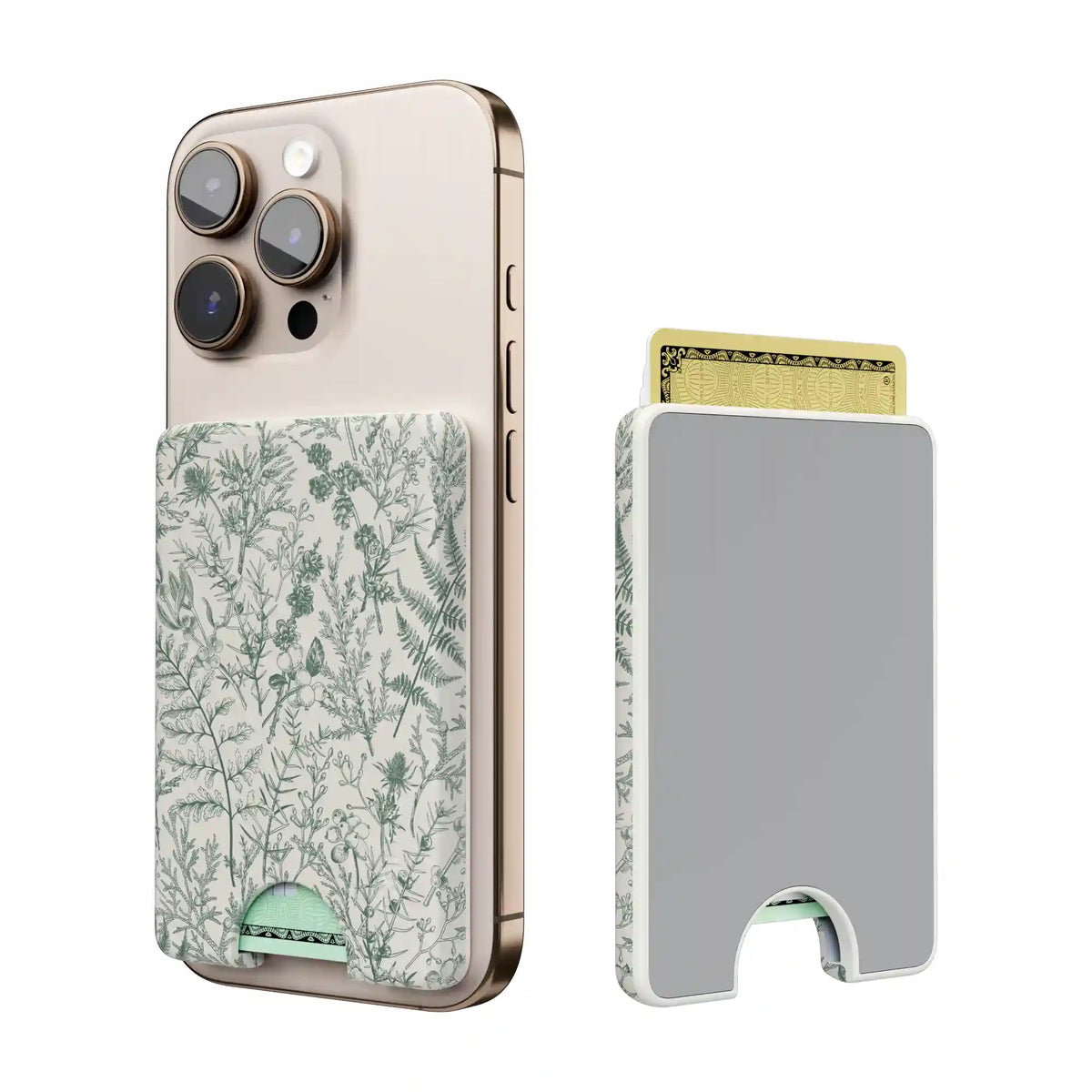 Sage Garden | Green Floral MagWallet