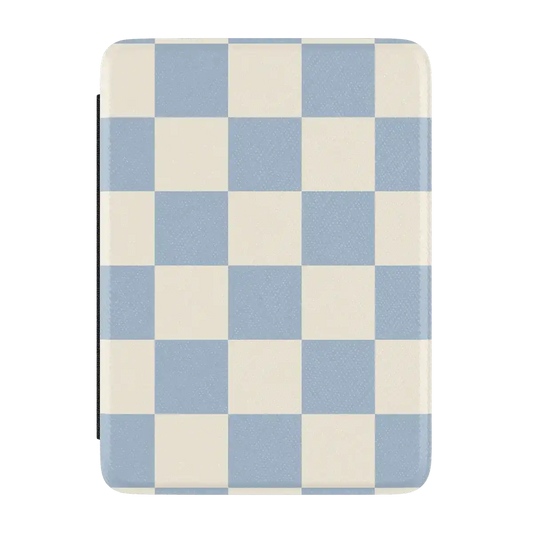 Fit Check | Light Blue Checkerboard Kindle Case