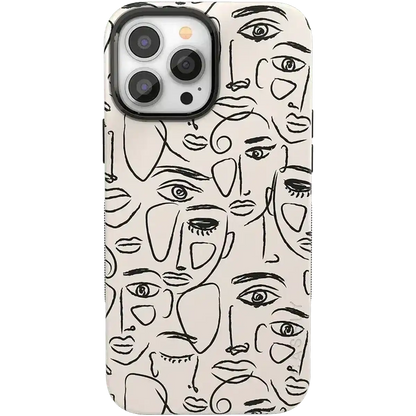 We're All Human | Minimal Face Art Case
