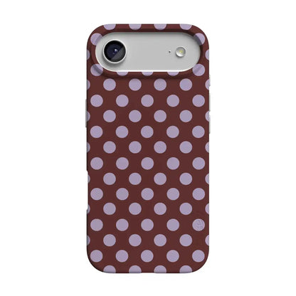 Spotted in SoHo | Burgundy Polka Dot Case