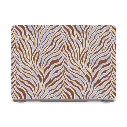 Untamed | Brown & Blue Zebra Laptop Shell