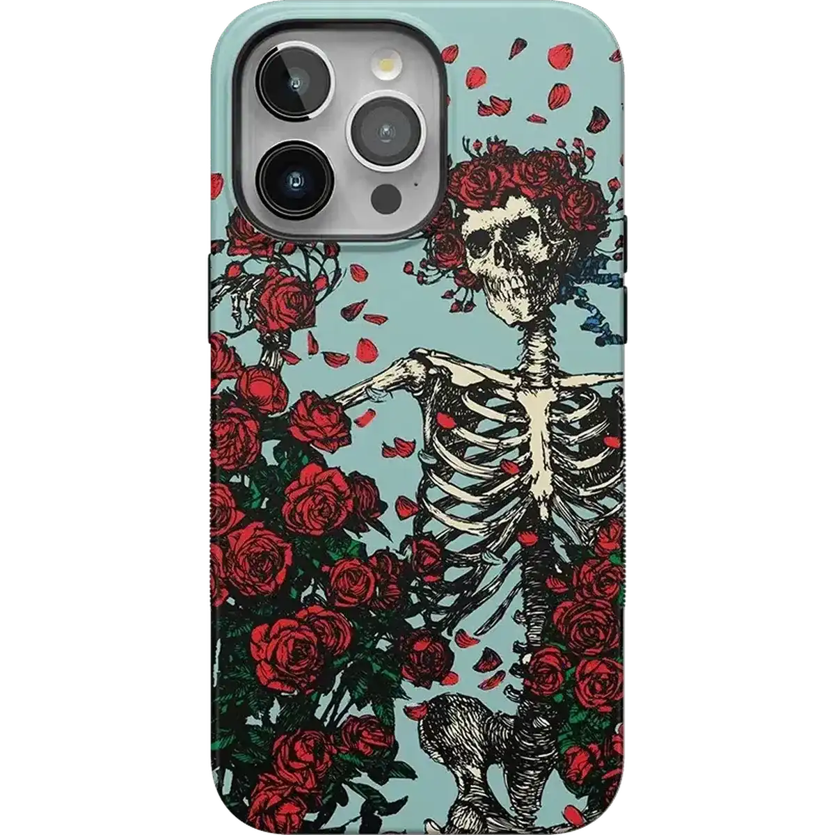 Forever Grateful | Grateful Dead Skeleton Floral Case