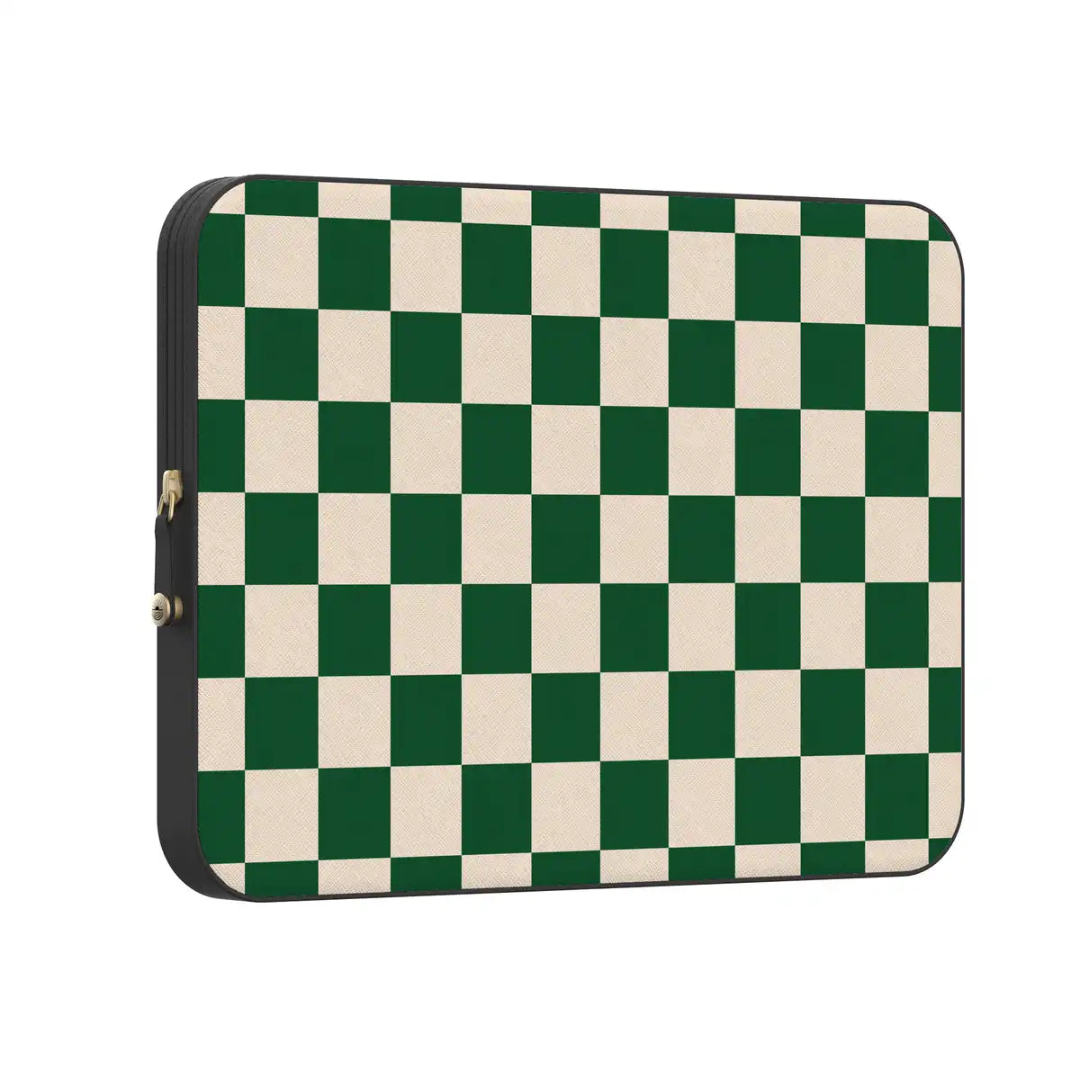 Fit Check | Green Checkerboard Laptop Case