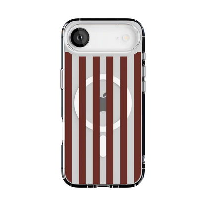 Sunday in Brooklyn | Burgundy Stripes Case