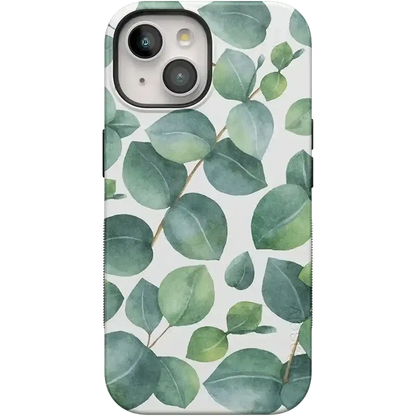 Leaf Me Alone | Green Floral Print Case