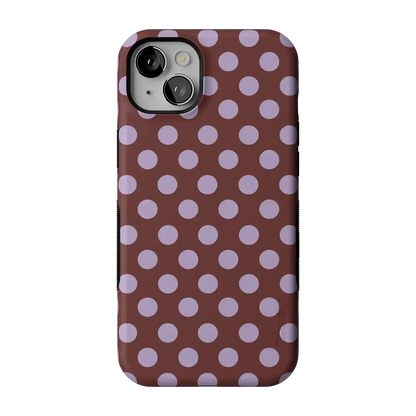 Spotted in SoHo | Burgundy Polka Dot Case