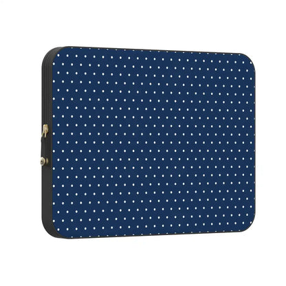 On the Dot | Navy Polka Dot Laptop Case