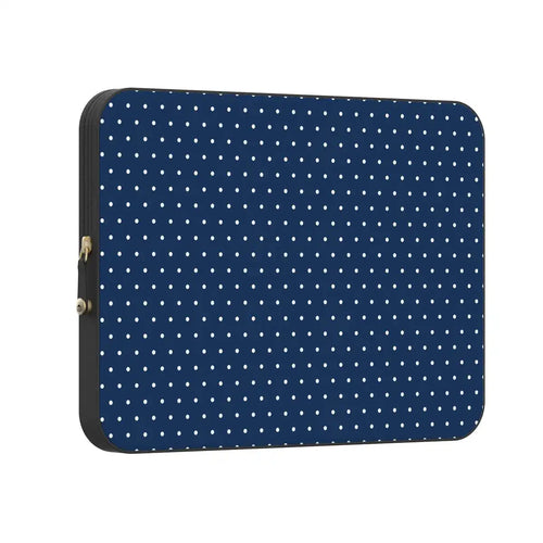 On the Dot | Navy Polka Dot Laptop Case