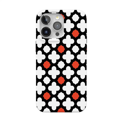 Red Lattice Tile | High Contrast Design Case