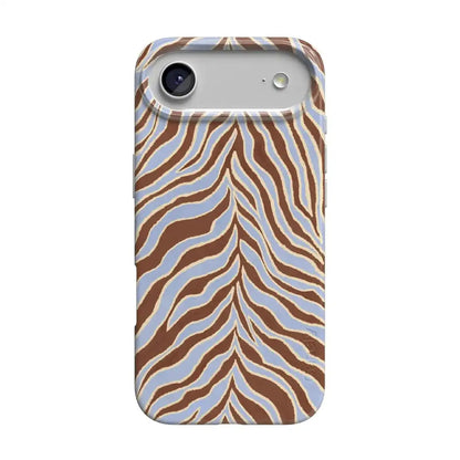 Untamed | Brown & Blue Zebra Case