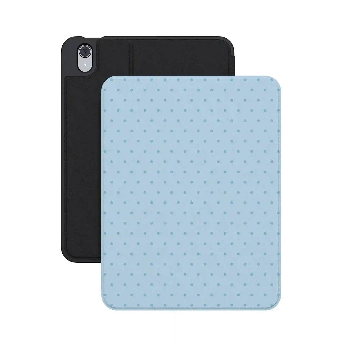 On the Dot | Blue Monochrome Polka Dot iPad Case