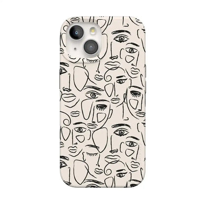 We're All Human | Minimal Face Art Case