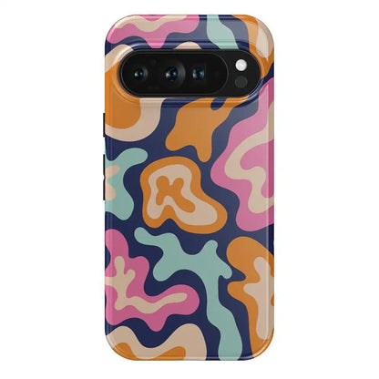 Midnight Color Splash | Abstract Retro Google Pixel Case