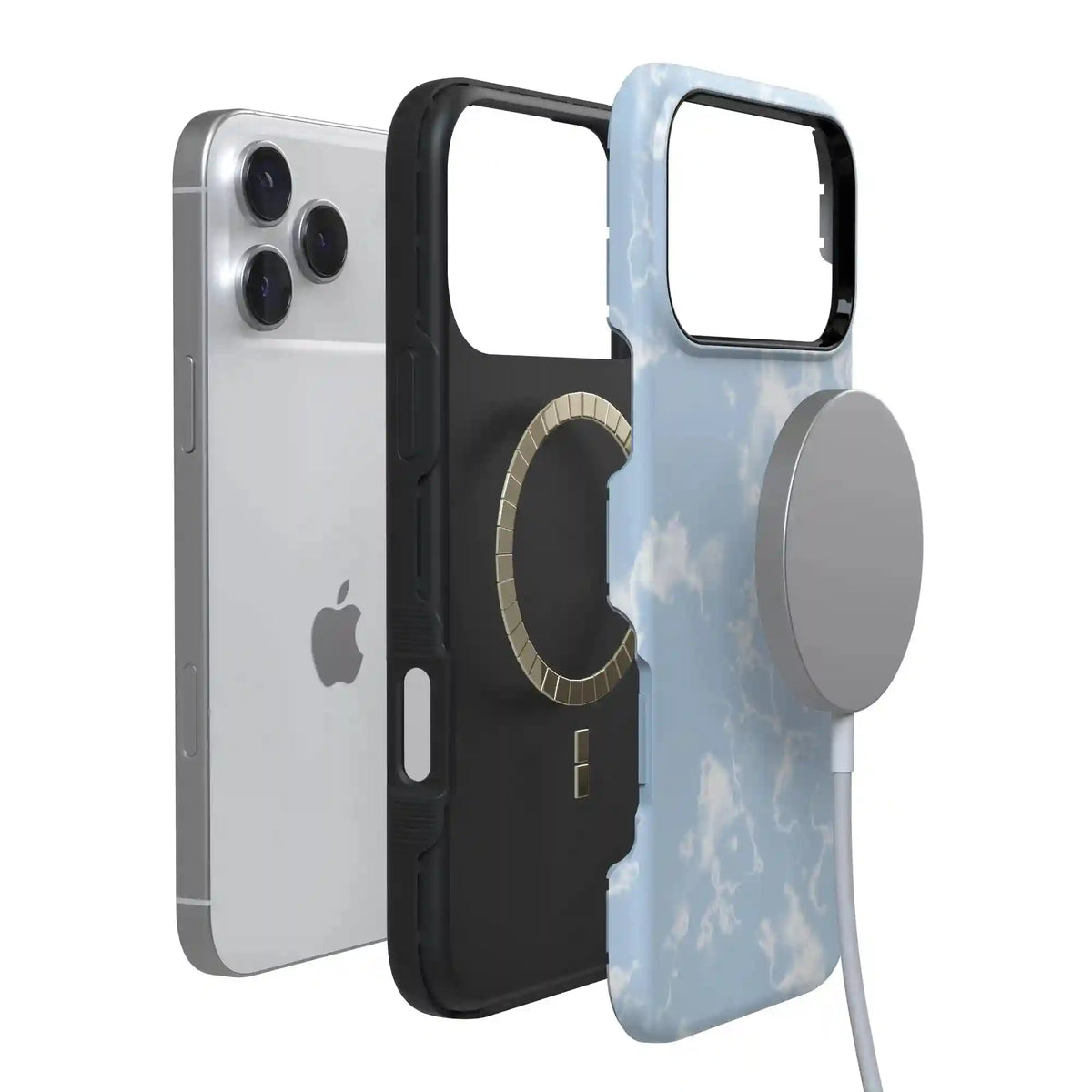 Light Blue Skies | Marble Clouds Case