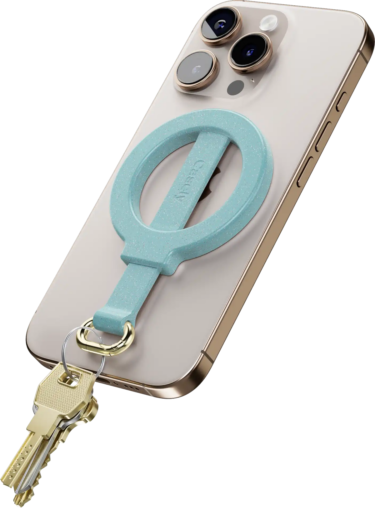 Aquamarine | Ocean Blue Shimmer MagRing+ with Keychain