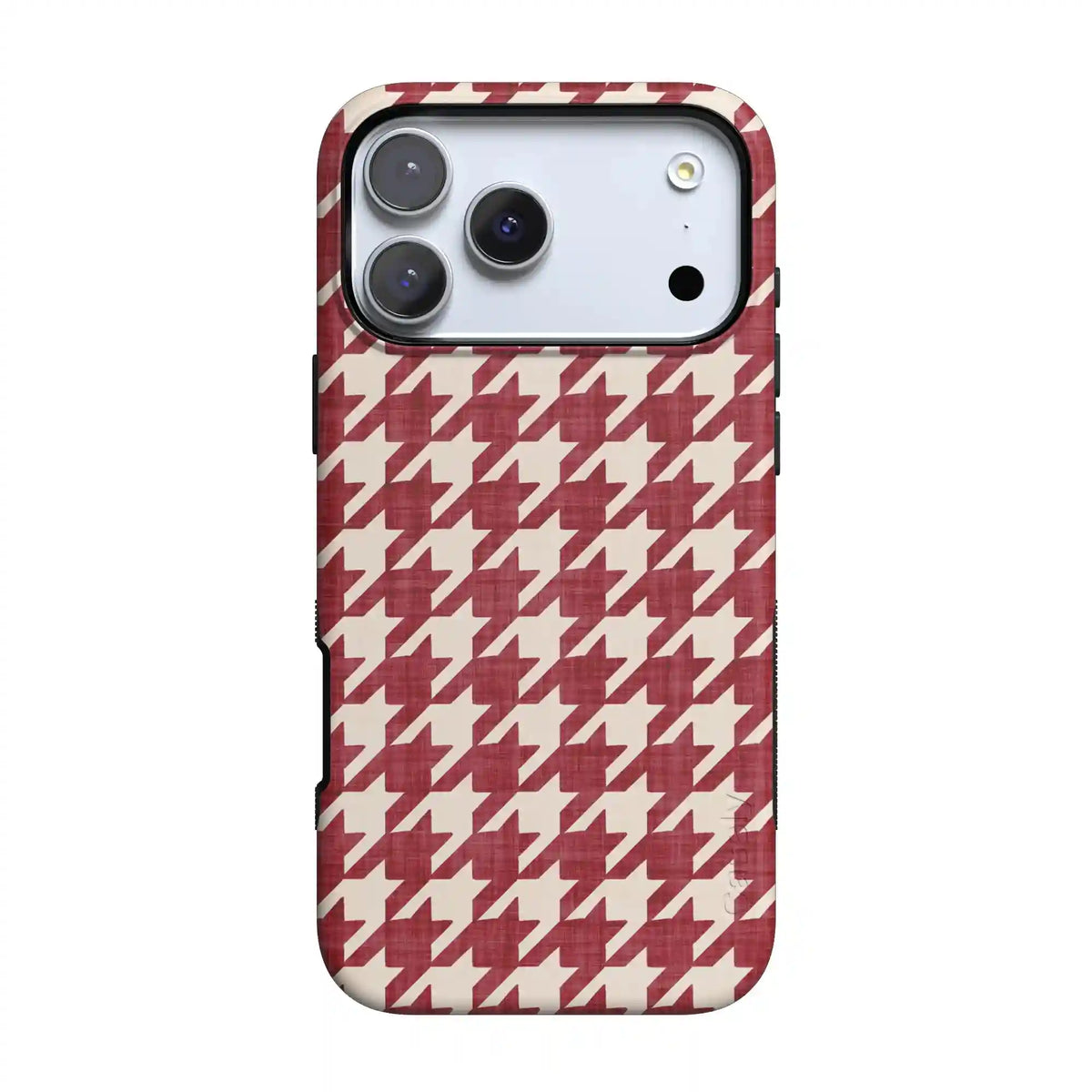 Scarlet Stitch | Red Houndstooth Case