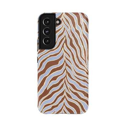 Untamed | Brown & Blue Zebra Case