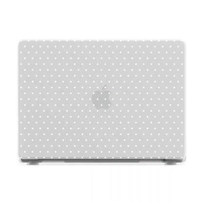 On the Dot | White Polka Dot Laptop Shell