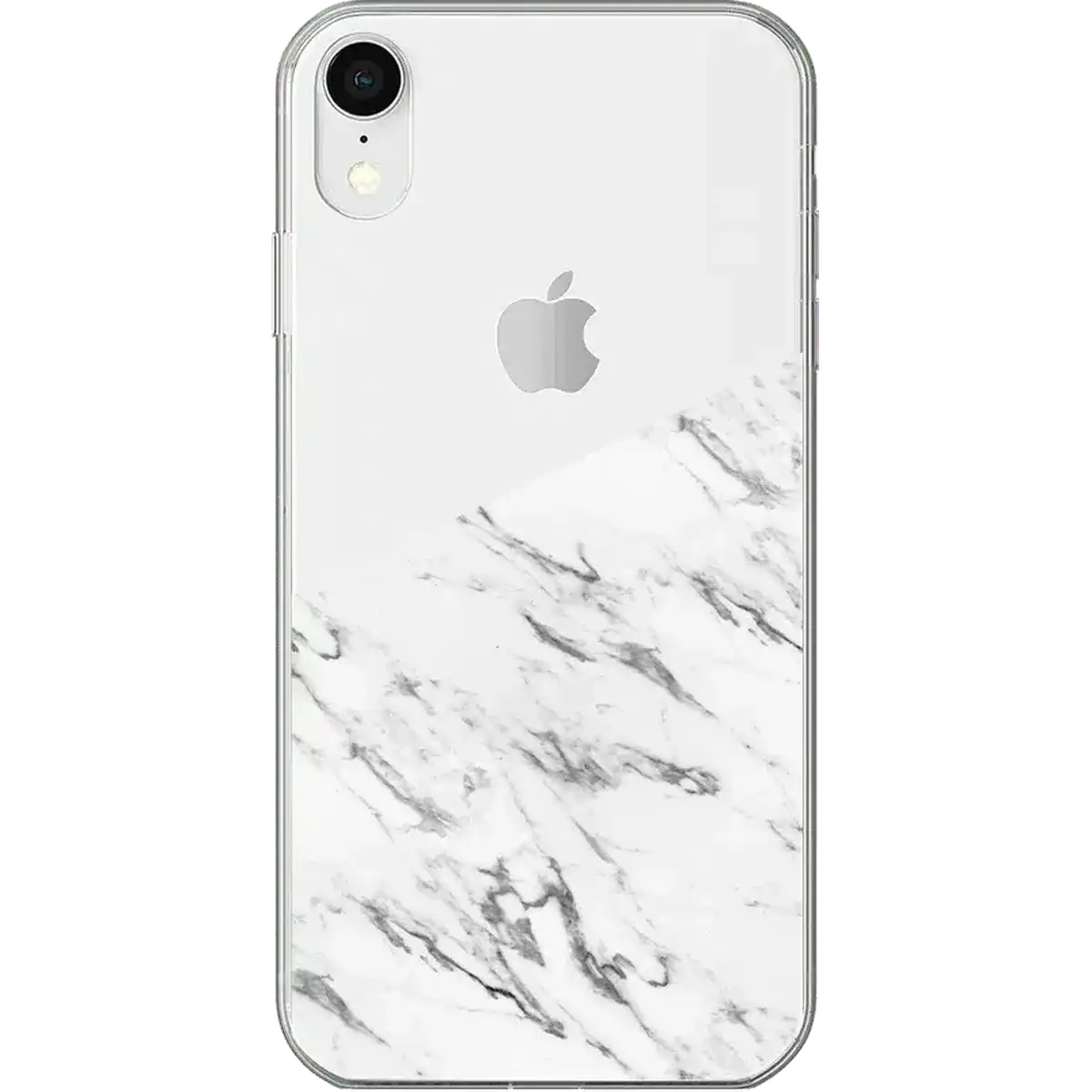 Let's Split | Half White Clear Marble Case